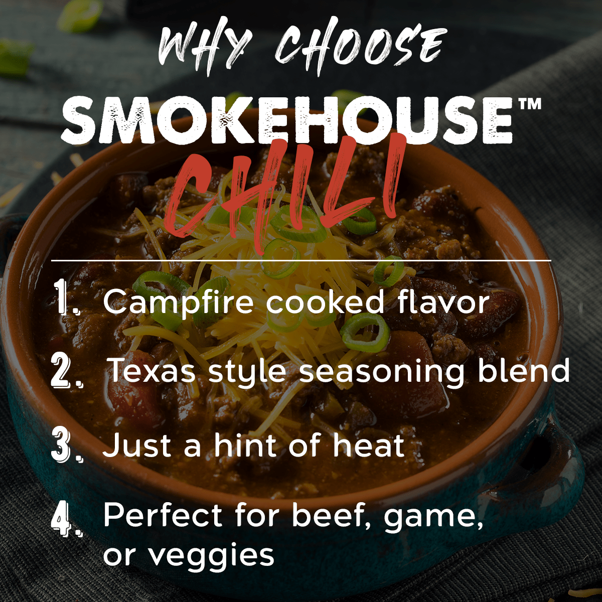 SMOKEHOUSE CHILI™ Mix & Seasoning - Spear Co. Provisions